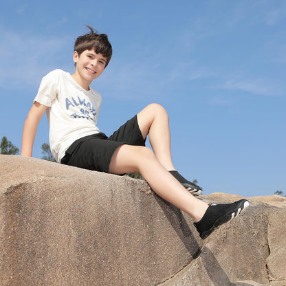 QPT Water Shoes Barefoot Aqua Socks Fast Dry Beach Swim Outdoor Sports Shoes for Toddler Kids Boys Girls