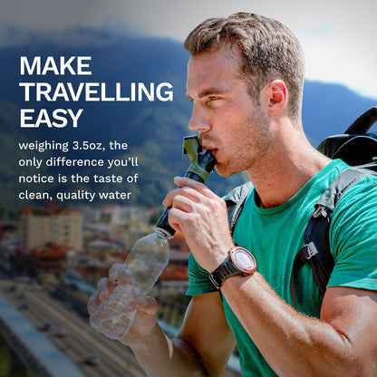 Survivor Filter Portable Water Filter Straw - Water Filter Camping, Travelling and Hiking - BPA-Free