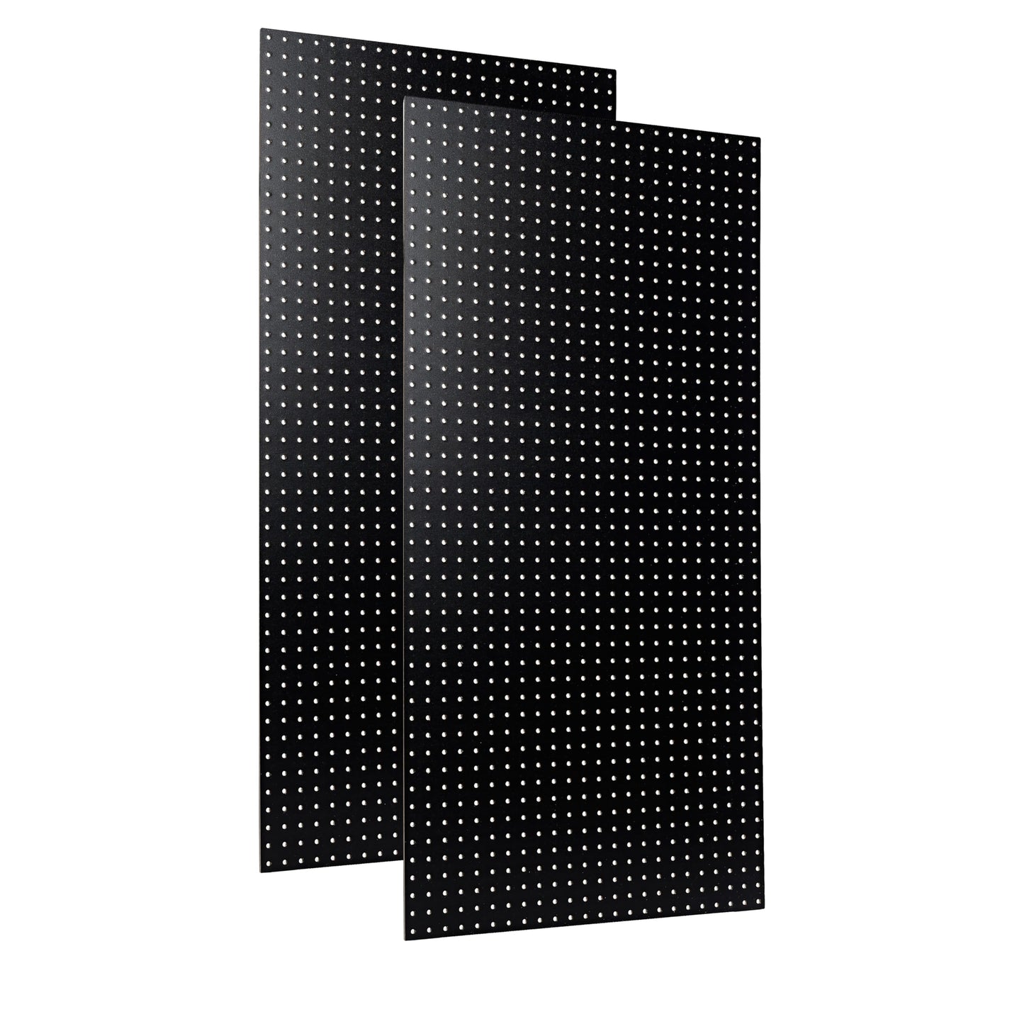 Triton Products High Density Fiberboards - Set of 2 Pegboard Wall Panels for Garage Storage and Organization, 24" x 48" (Black)