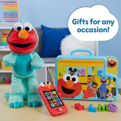 SESAME STREET Learn with Elmo Pretend Play Phone, Learning and Education, Kids Toys for Ages 2 Up by Just Play