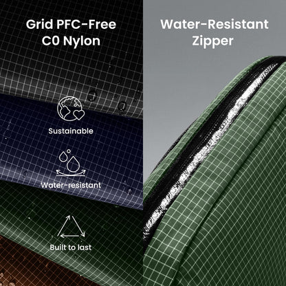 tomtoc Electronics Organizer Travel Case Performance, Water Resistant Bag Cable Tech Pouch Accessories, Carry Storage for Cord, Phone, Cables, Airpods, USB Flash Drive, Daily Items