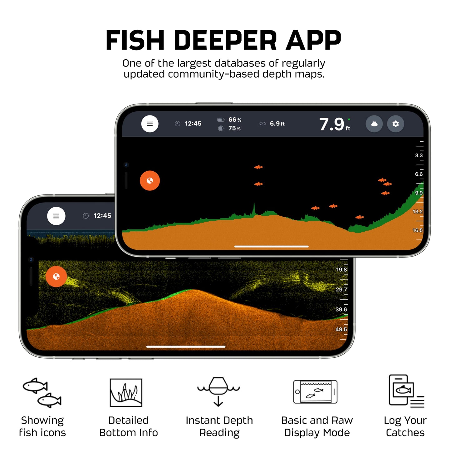 Deeper Start Fish Finder - Portable and Depth Finder for Recreational Fishing from Dock, Shore, Bank or Kayak | Castable Deeper Smart Sonar with Free User Friendly App