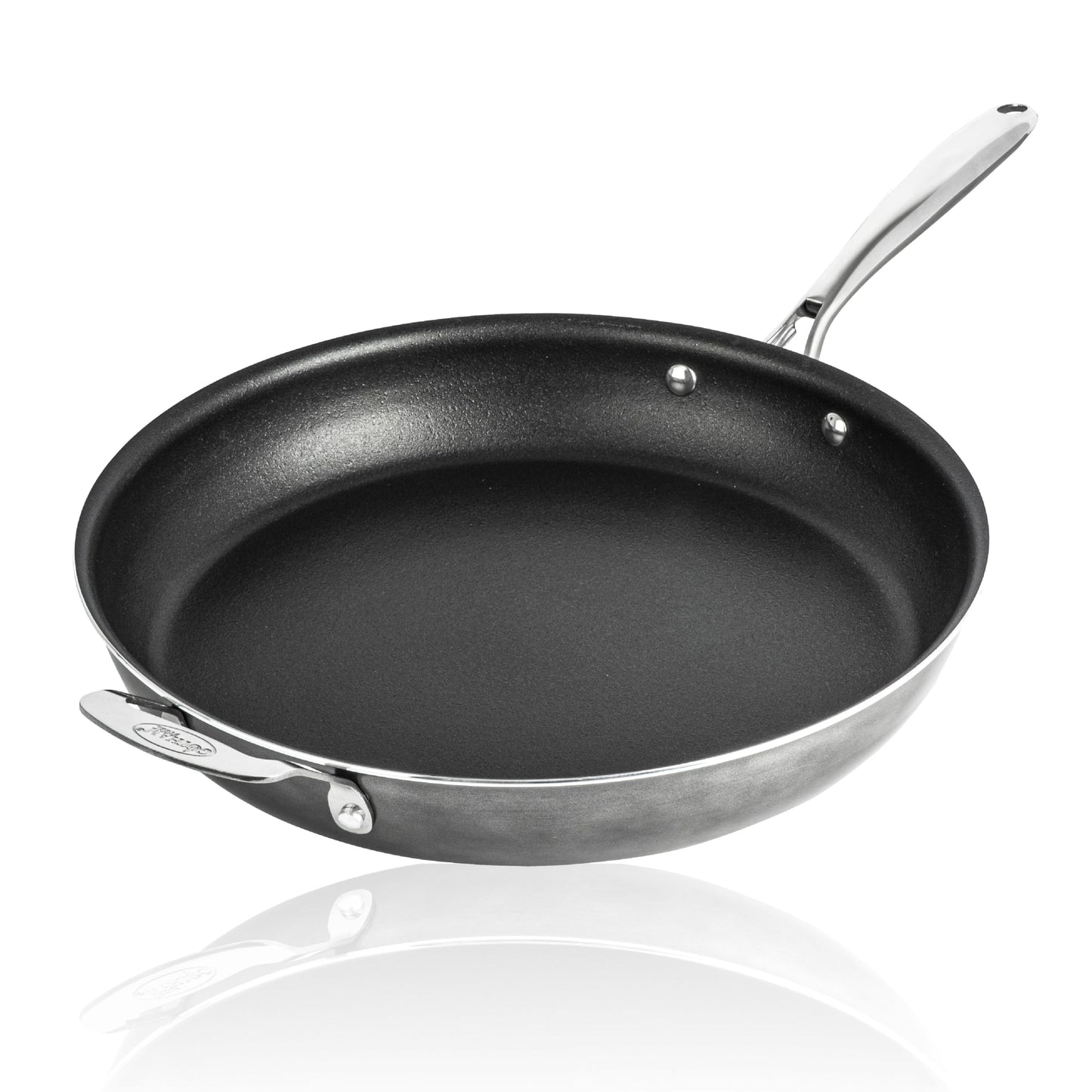 Granitestone 14 Inch Pan for Cooking, Family Sized Large Non Stick Frying Pans Nonstick Frying Pan Skillet for Eggs, Omelette, with Helper Handle, PFOA PFOS Free Oven & Dishwasher Safe