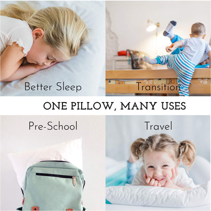 Youth Pillow - 16 X 22 - Soft & Hypoallergenic - Kids Sleeping Pillow - Toddler Bed Pillow - Perfect Size - Backed by Our Love The Fluff Guarantee (1 Pack)