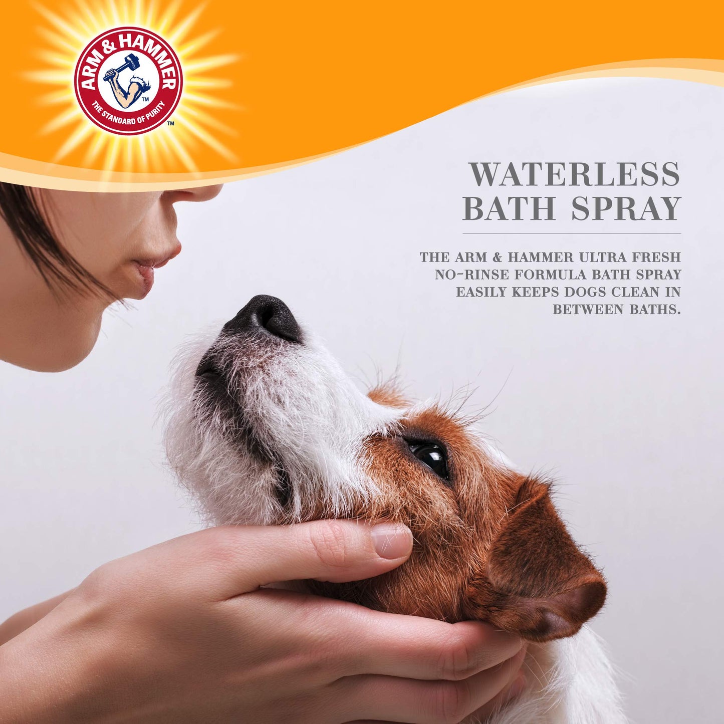 Arm & Hammer for Pets Ultra Fresh Waterless Bath Spray in White Jasmine Scent | Dry Dog Shampoo, Deodorizer