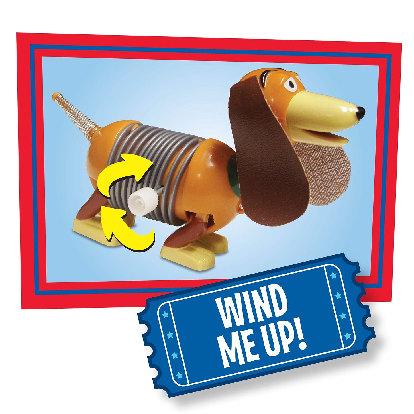 Disney•Pixar's Toy Story Slinky Dog Wind-Up Toy, Slinky Dog from Toy Story, Fidget Toy, Kids Toys for Ages 3 Up by Just Play