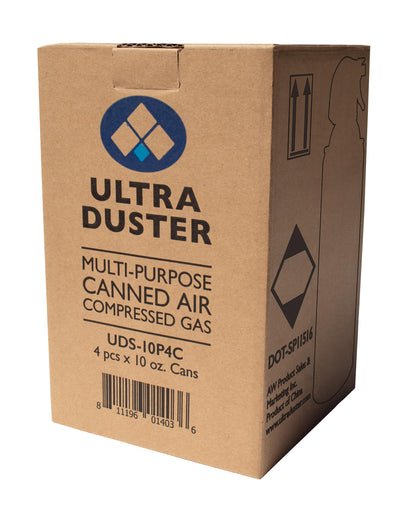 Ultra Duster Canned Air Industrial Strength 10oz 4 Pack Y