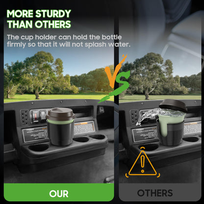 10L0L Universal Golf Cart Heater Propane Cup Holder for Yamaha EZGO Club Car, Material Upgrade Replacement Holder for 16.4 oz Portable Propane Heater Camping Gas Cylinder Black (1 Pack)