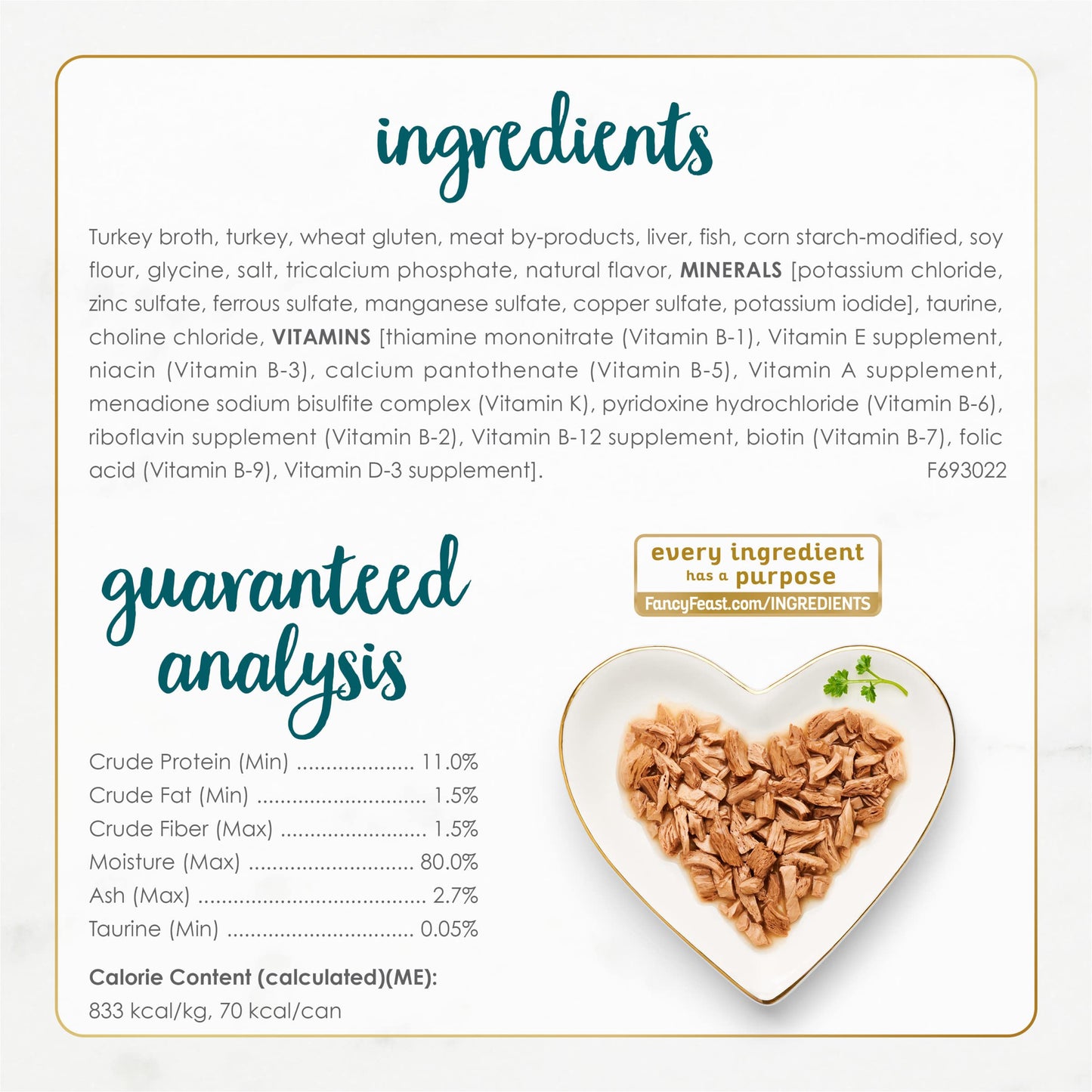 Purina Fancy Feast Grilled Wet Cat Food Turkey Feast in Wet Cat Food Gravy - (Pack of 24) 3 oz. Cans