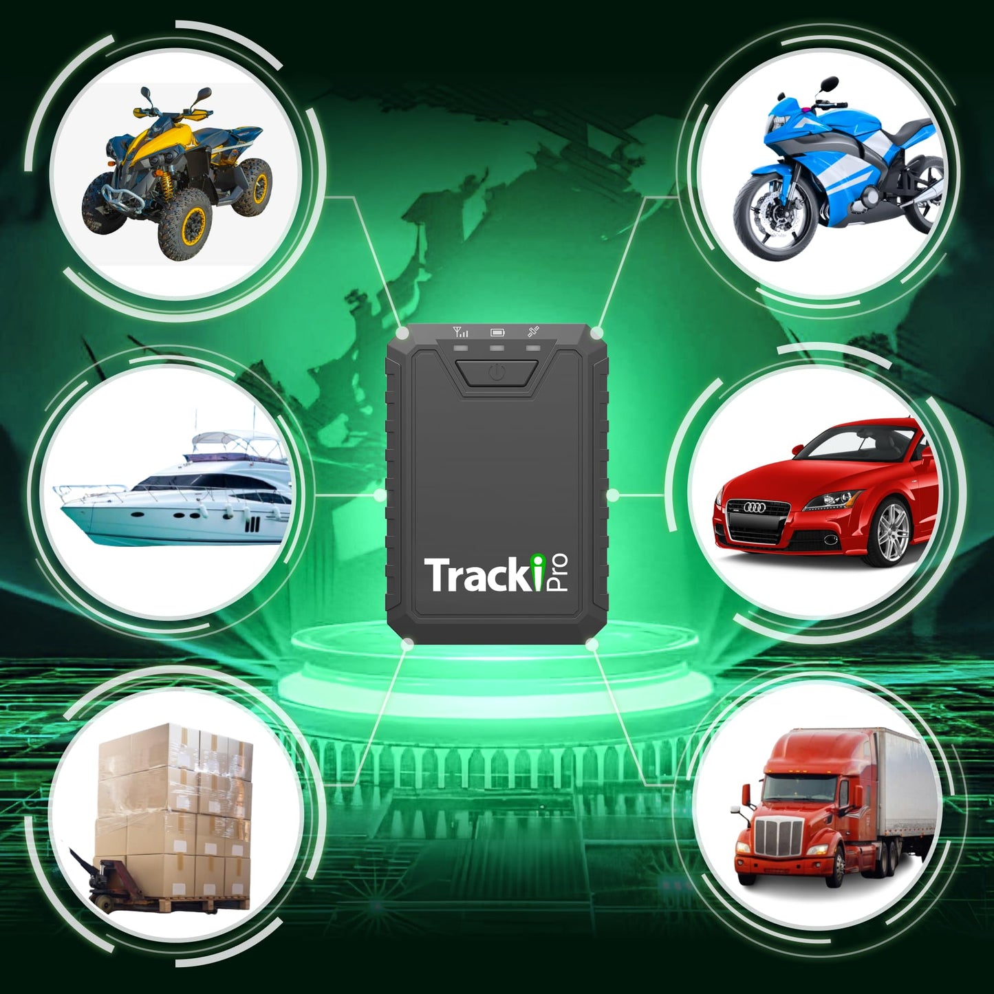 Tracki Pro GPS Tracker for Vehicles, USA made tech. Up to 7 Months Batt. Waterproof Magnetic 4G LTE Long Battery Life 2-7 Month, Unlimited Distance, Subscription Required, Multi Alerts, Hidden Tracker