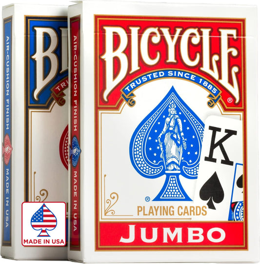 Bicycle Playing Cards, Jumbo Index, 2 Pack