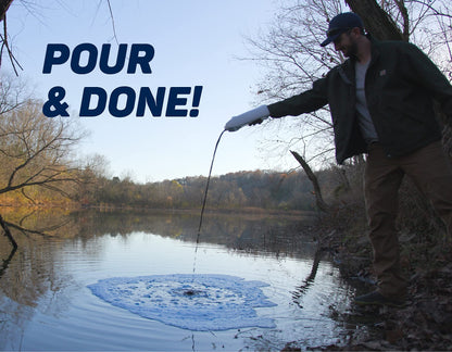 Crystal Blue Lake and Pond Dye - 1 Gallon - Royal Blue Color Treats up to 1 Acre - Clean, Clear & Crystal Blue Water - Environmentally Friendly Pond Dye