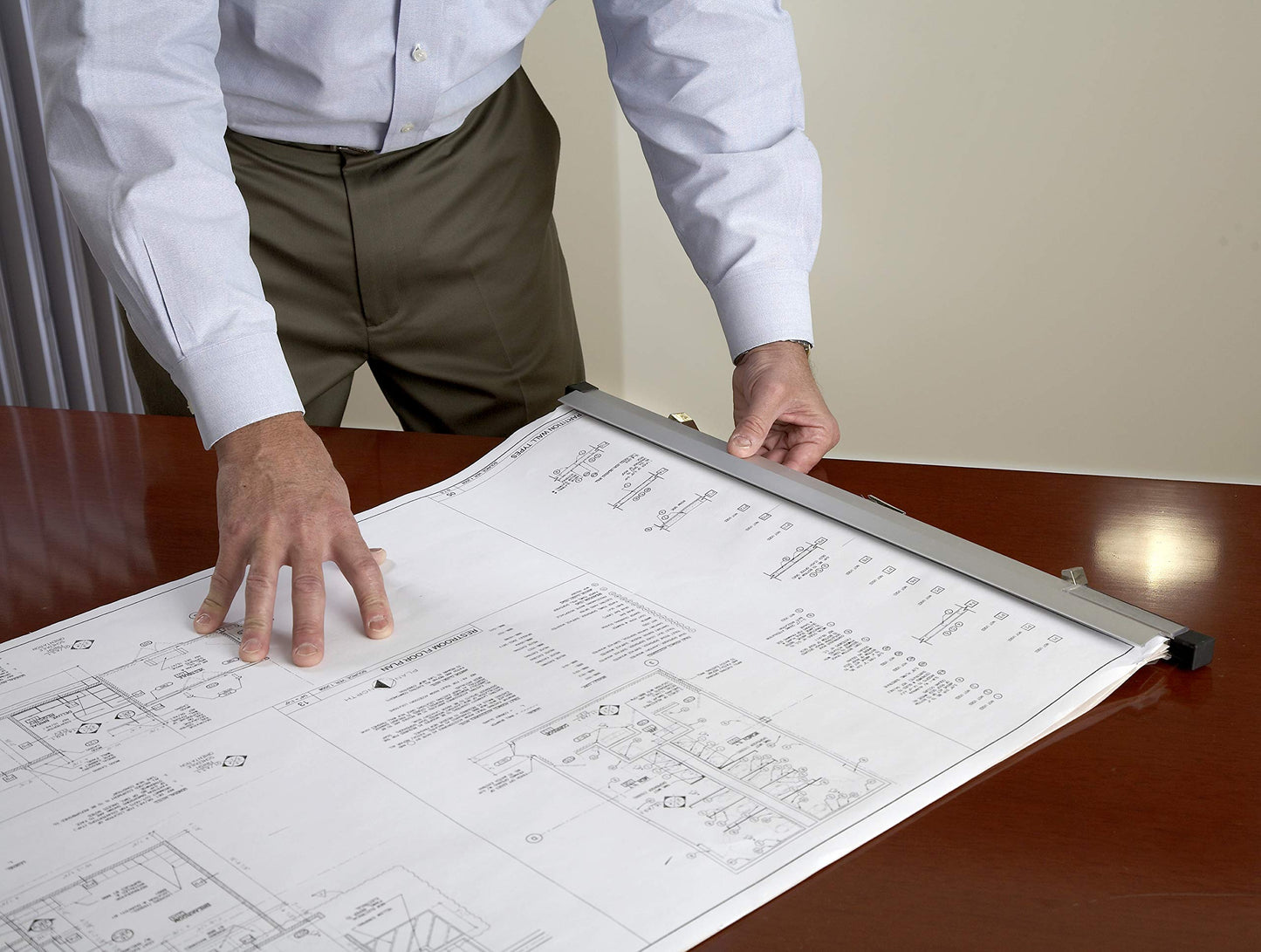 Brookside Design Blueprint Holder – 24 Inch Set of 6 Clamps For Construction Plan, Architectural Drawings, And Blueprints – Heavy Duty Clips - PC624