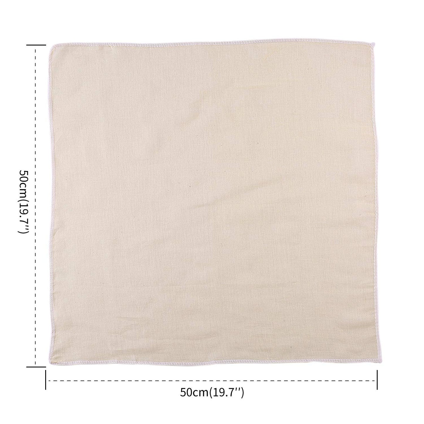 XelNaga 5 Pack Muslin Cloths Reusable for Straining, 100% Unbleached Pure Cotton Cheesecloth, Soft Square Cheese Clothes Weave Fabric Filter for Cooking, Baking (50 x 50 cm Food Strainer Cloth)