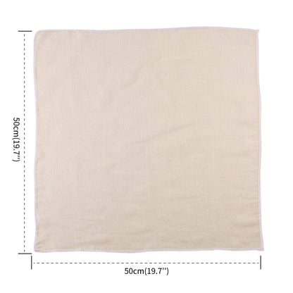 XelNaga 5 Pack Muslin Cloths Reusable for Straining, 100% Unbleached Pure Cotton Cheesecloth, Soft Square Cheese Clothes Weave Fabric Filter for Cooking, Baking (50 x 50 cm Food Strainer Cloth)