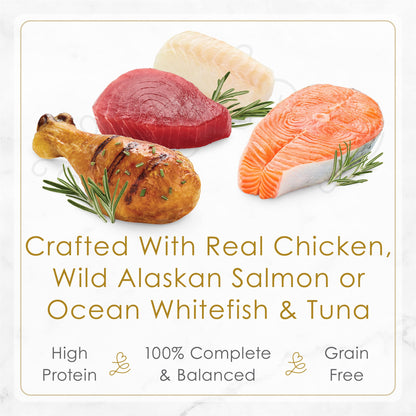 Purina Fancy Feast Gourmet Wet Cat Food Variety Pack, Petites Pate Collection, break-apart tubs, 24 servings - (Pack of 12) 2.8 oz. Tubs