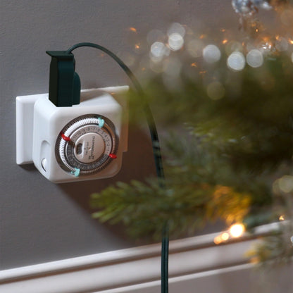 TN311 Heavy-Duty 24-Hour Indoor Mechanical Plug-in Timer - Efficient Control, Customizable Scheduling - Timer for Lighting, Fans & Small Appliances