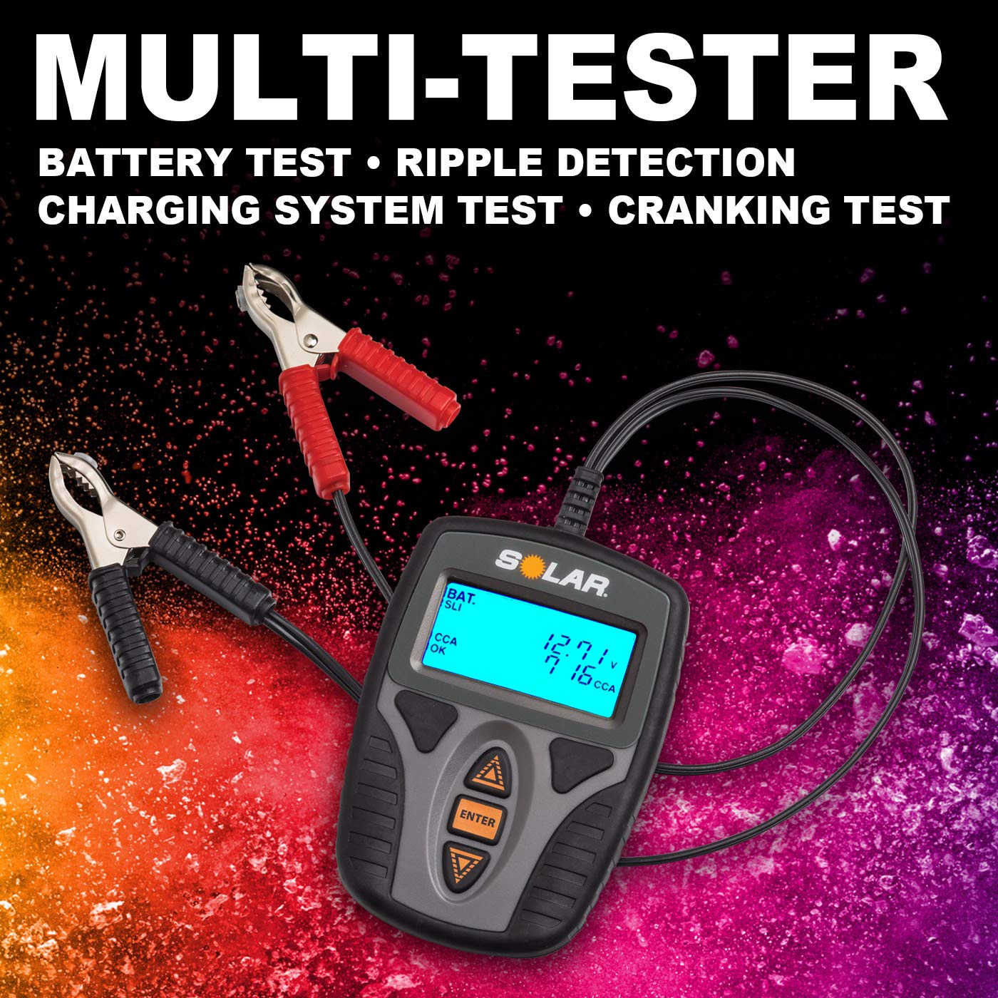 Clore Automotive SOLAR Digital 12V Battery and System Tester