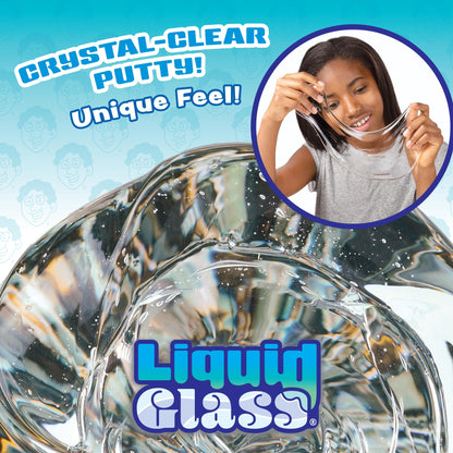 Crazy Aaron's Thinking Putty - Liquid Glass - See-Through Putty for Kids and Adults in a 4" Tin - Creative and Endless Fun, Stress Relief Therapy Toys, Never Dries Out - Made in USA