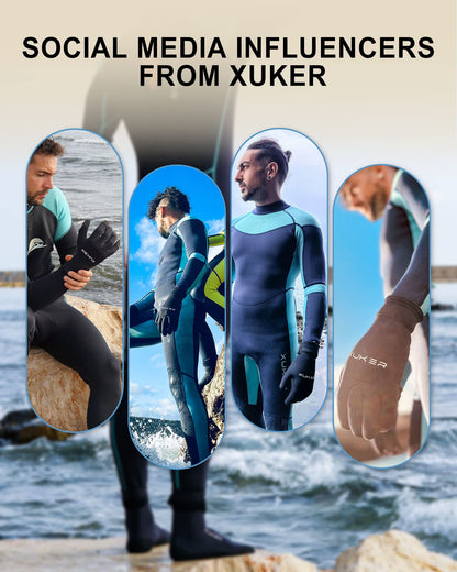 XUKER Neoprene Water Socks 3mm, Sand Proof Beach Volleyball Socks Diving Socks for Outdoor Water Sports