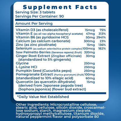 Real Health The Prostate Formula - Prostate Supplements for Men, Prostate Health, Prostate Relief, Saw Palmetto for Men, Prostate Vitamins - 270 Count