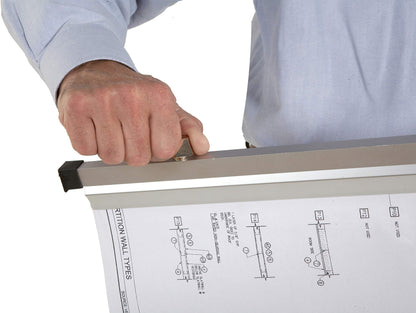 Brookside Design Blueprint Holder – 24 Inch Set of 6 Clamps For Construction Plan, Architectural Drawings, And Blueprints – Heavy Duty Clips - PC624