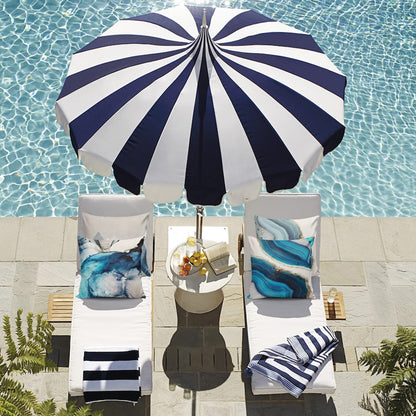 VIGVOG Outdoor Pillow Covers Waterproof 18 X 18 Inch,Decorative Blue Grey Throw Pillow Cases,Water Resistant Square Cushion Covers for Couch Sofa Patio Garden Furniture,Set of 4