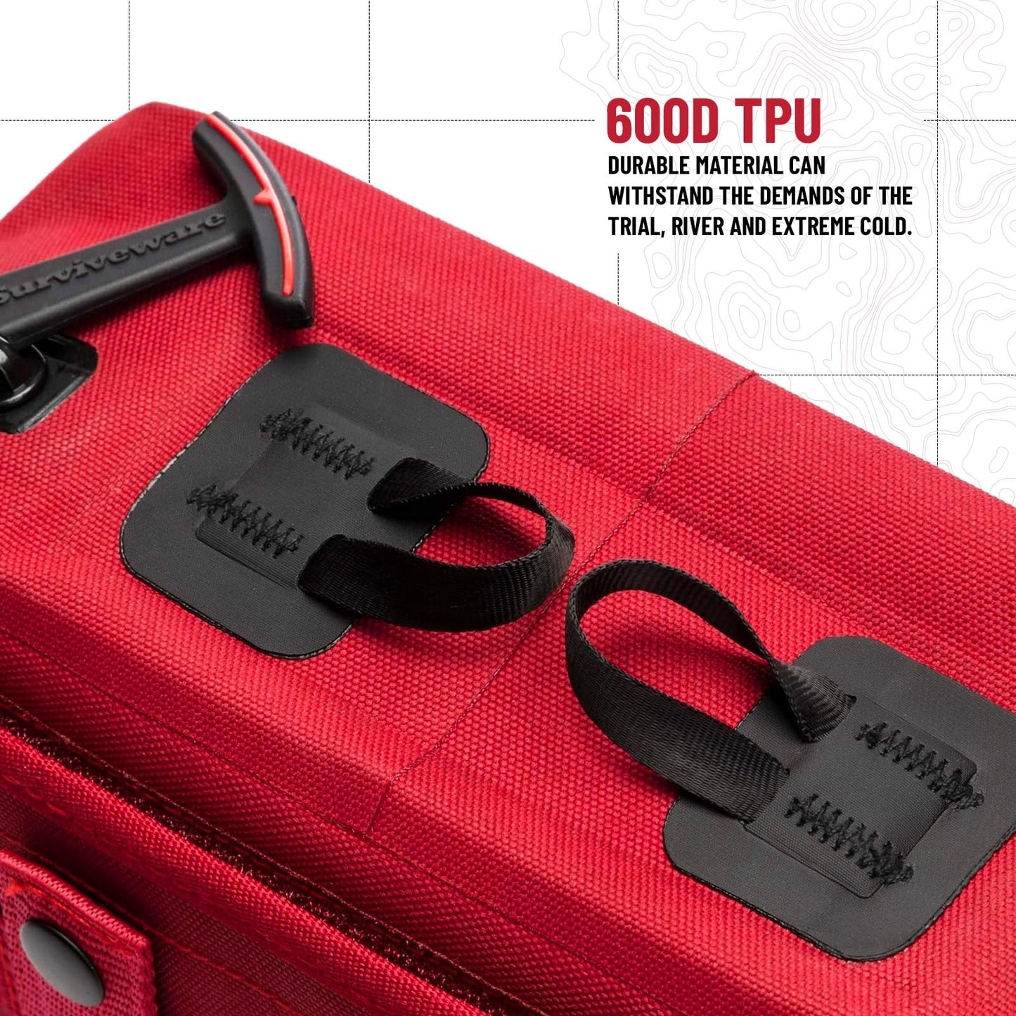 Surviveware 184 Pcs Waterproof Premium Survival First Aid Kit - Survival Emergency Preparedness for Travel Camping Gear, Survival Kit and Outdoor Emergencies - Survival Kit