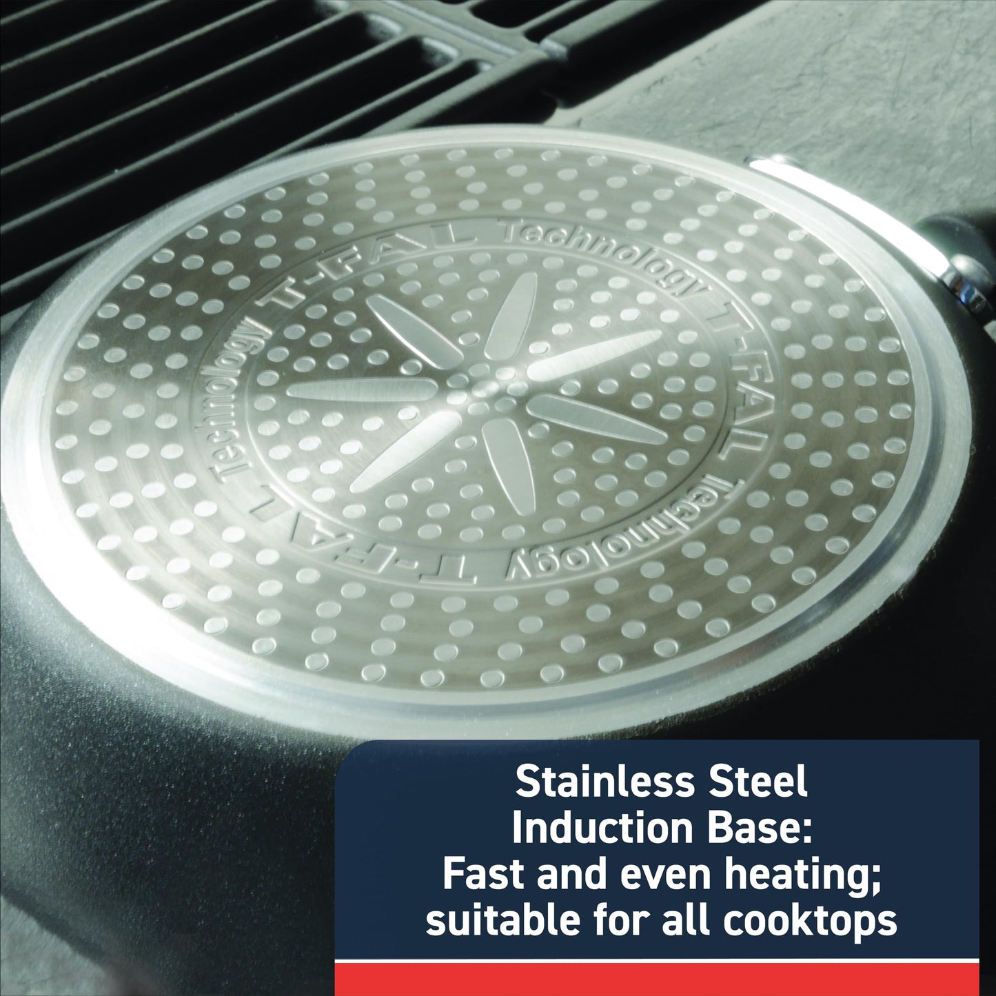 T-fal Experience Nonstick Fry Pan 8 Inch, Induction Compatible, Oven Safe 400F, Cookware, Non Stick Frying Pan, Skillet, Cooking, Kitchen, Egg Pan, Pots and Pans, Home, Dishwasher Safe, Black