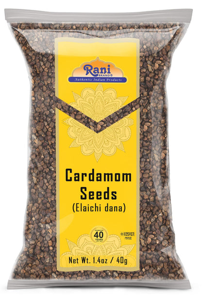 Rani Cardamom (Elachi) Decorticated Seeds Indian Spice 1.4oz (40g) ~ All Natural | Vegan | Gluten Friendly | NON-GMO | Kosher | Indian Origin