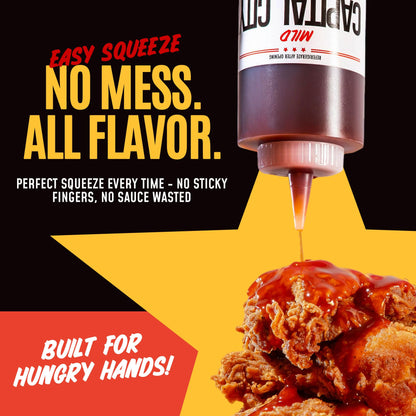 Capital City Mambo Sauce Sweet Hot & Mild Variety Pack, Washington DC Wing Sauces, Perfect Condiment for Wings Chicken Pork Beef Seafood Burgers Rice or Noodles, 12oz (2 Pack)