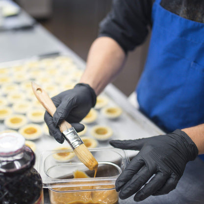 X3 Black Nitrile Disposable Industrial Gloves 3 Mil, Latex/Powder-Free, Food-Safe, Non-Sterile, Textured, X-Large, Box of 100