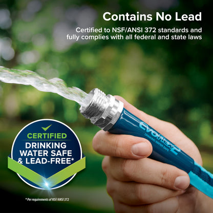 Camco EvoFlex2 25-ft Drinking Water Hose - RV Drinking Water Hose Reinforced with Fabric & Ultra Lightweight - Contains No Lead, No BPA & No Phthalate - Abrasion Resistant (22577)