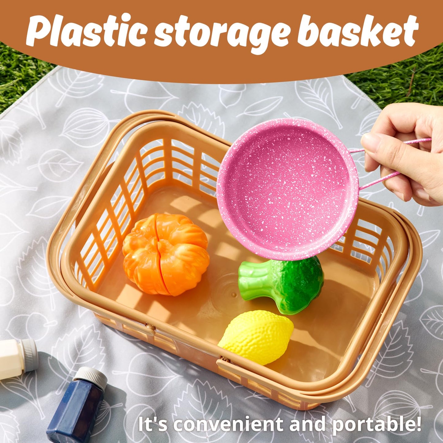 Veitch fairytales Kids Play Kitchen Toy Accessories Set Toddler Cooking Playset Colorful Stainless Steel Pots and Pans Birthday Gifts for 3+ Girls Boys (New Pink)