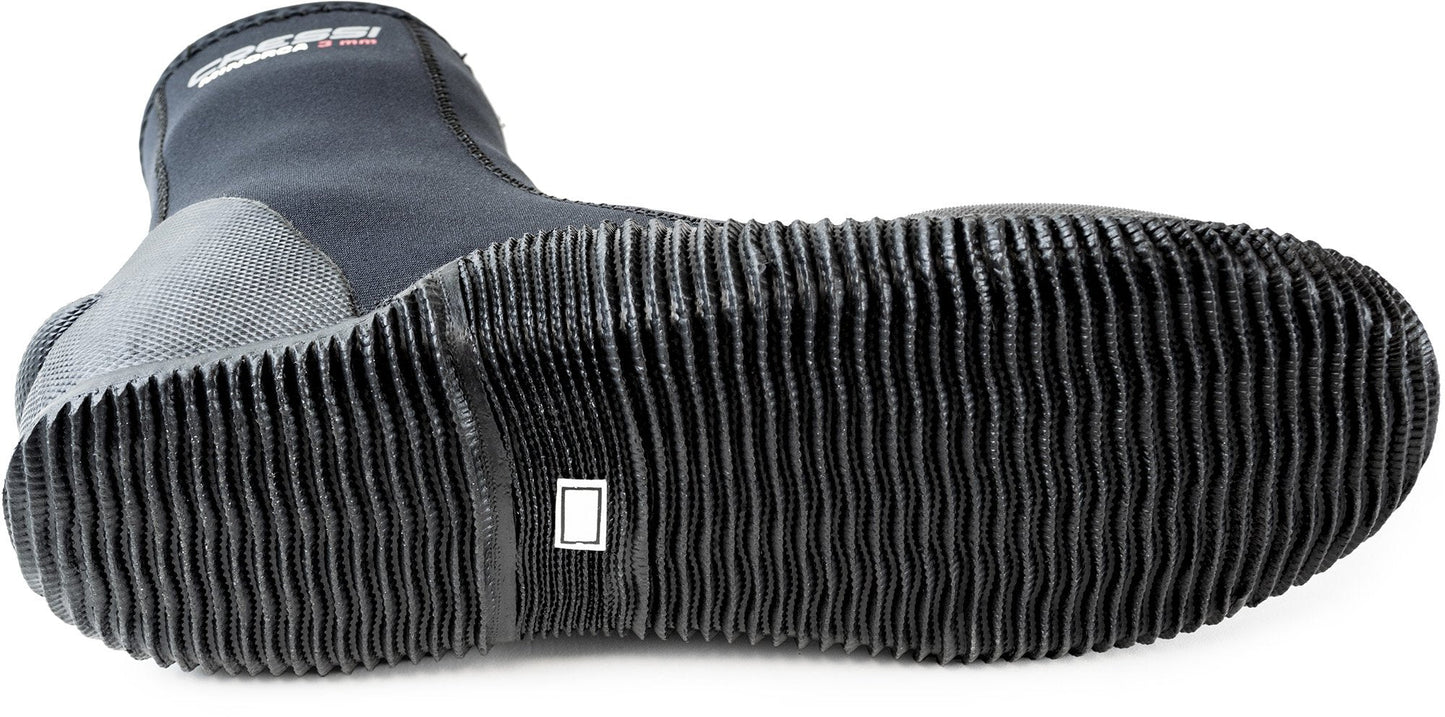 Cressi womens Long 3mm Tall Boots, Black/Black, US Man 10 US Lady 11