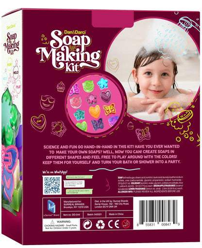 Dan&Darci Soap Making Kit for Kids - Crafts Science Toys - Birthday Gifts for Girls and Boys Age 6-12 Years Girl DIY Kits - Best Educational Craft Activity Gift for 6-12 Year Old Kid