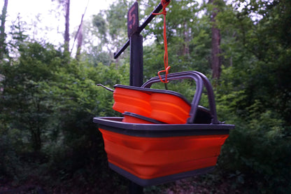 ustFlexWare Collapsible Sink with 2.25 Gal Wash Basin for Washing Dishes and Person During Camping, Hiking and Home