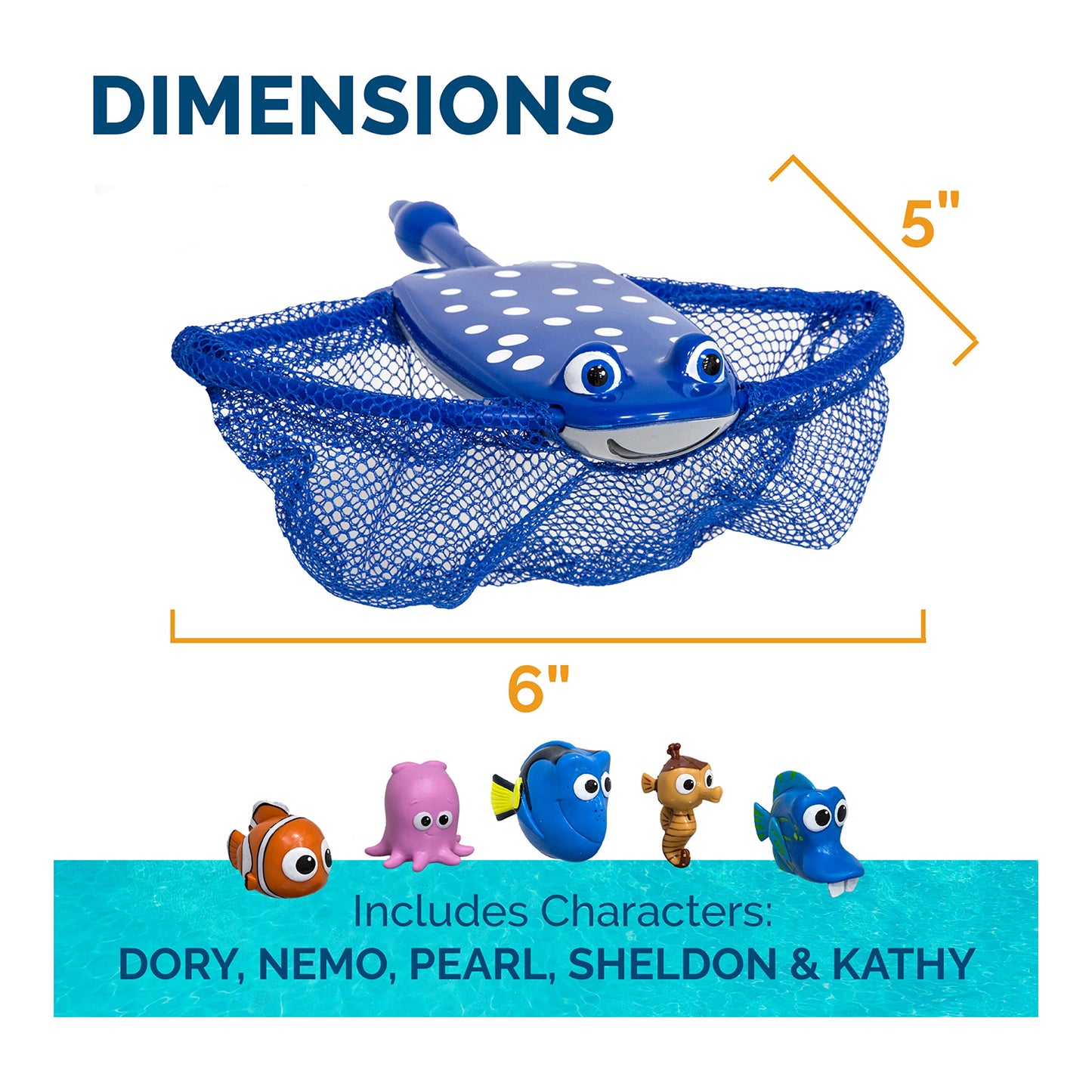 SwimWays Disney Finding Dory Mr. Ray's Dive and Catch Game, Bath Toys and Pool Party Supplies for Kids Ages 5 and Up