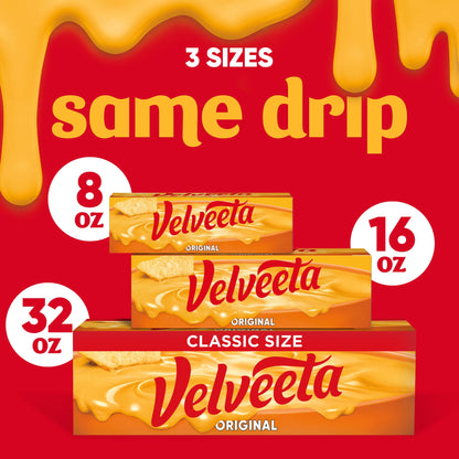 Velveeta Original Pasteurized Recipe Cheese Product Classic Size, 32 oz Block