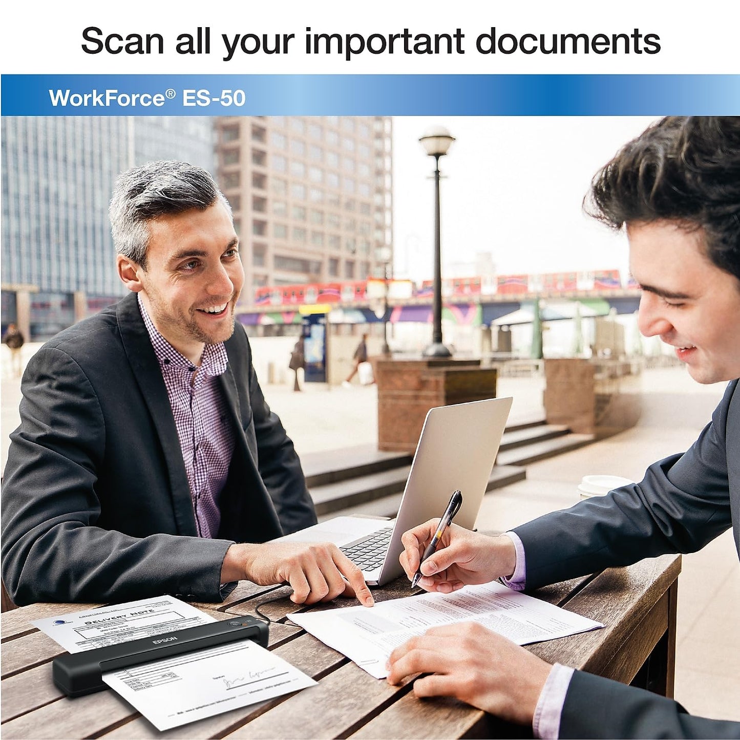 Epson WorkForce ES-50 Portable Sheet-Fed Document Scanner for PC and Mac