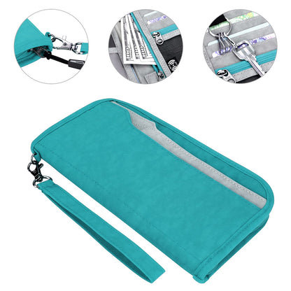 Zoppen Women's Wallet, Turquoise Green, Includes RFID Blocking, Lightweight, 20 Inch