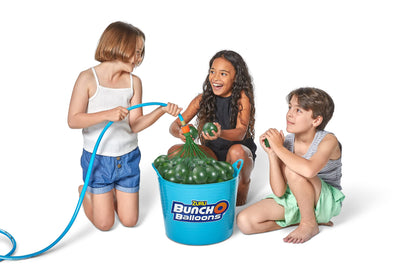 Bunch O Balloons 100 Grenade Rapid-Filling Self-Sealing Water Balloons by ZURU, (Model: 56112Q), Green