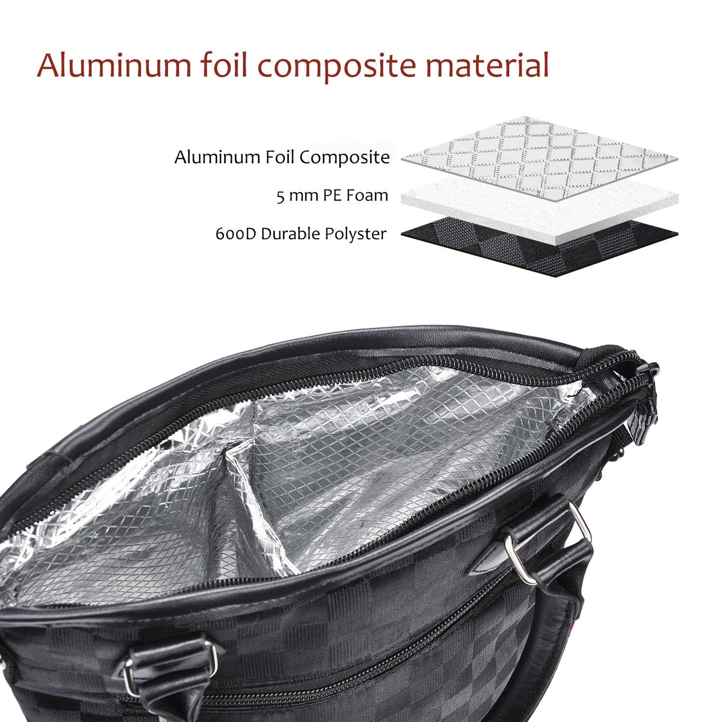 Tirrinia Insulated Wine Gift Carrier Tote - Travel Padded 2 Bottle Wine/Champagne Cooler Bag for Portable Wine Bottle Carrying Case, Women Men Wine Party Bag for Event,BYOB,Beach, Gift for Wine