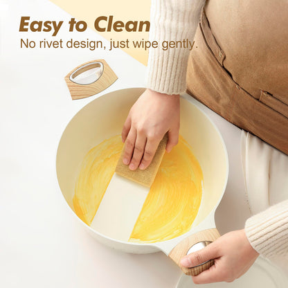 SENSARTE Ceramic Cookware Sets, Pots and Pans Set Non stick, 14-Piece Induction Cookware, Non toxic Healthy Non Stick Kitchen Cooking Set, with Frying Pans Set, PFAS PTFE PFOA PFOS Free