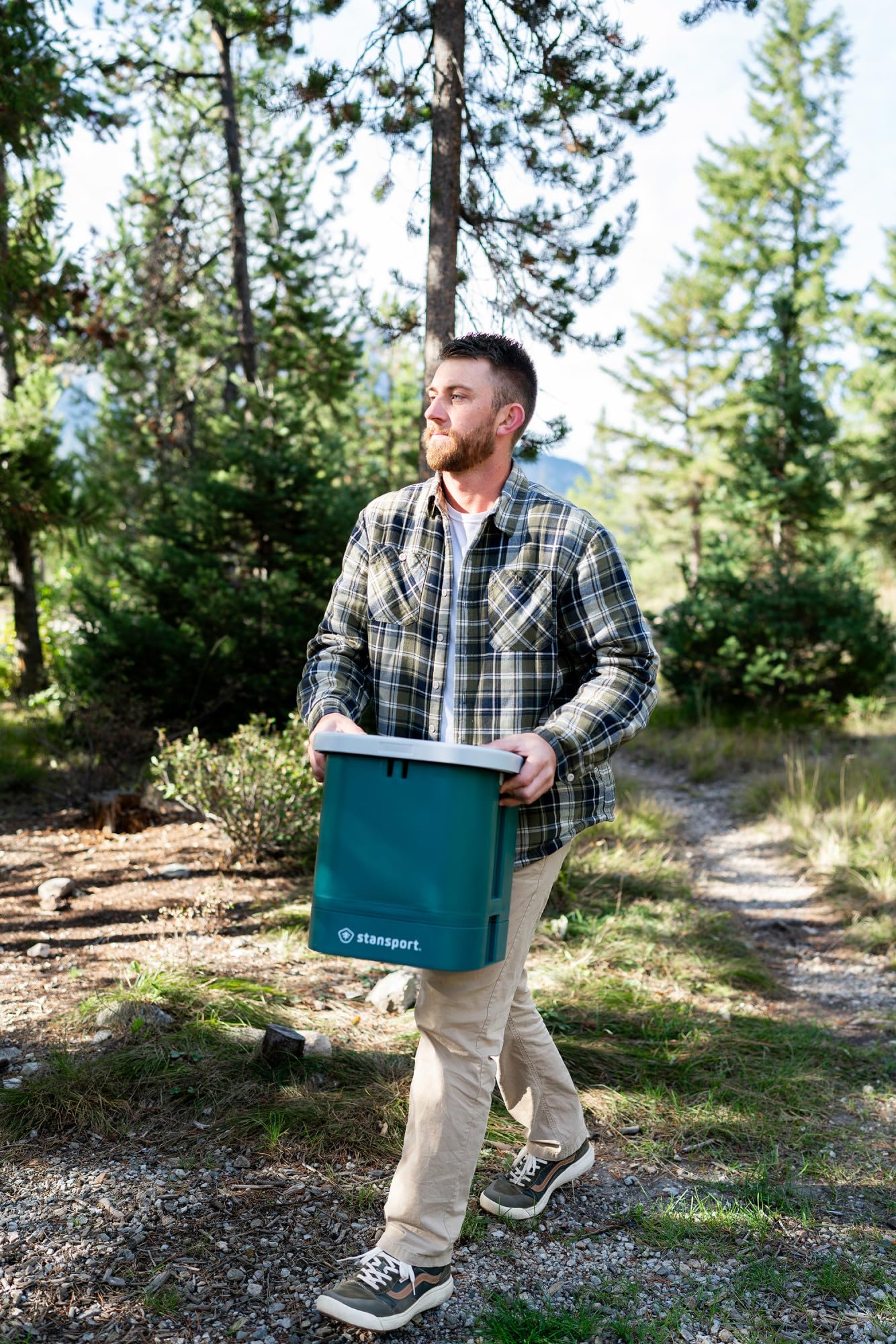 Stansport Easy-Go Portable Camp Toilet (273-100) 14" L x 14" W x 14" H