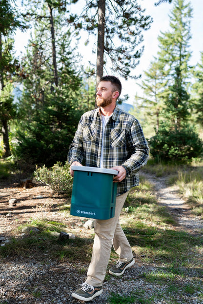 Stansport Easy-Go Portable Camp Toilet (273-100) 14" L x 14" W x 14" H