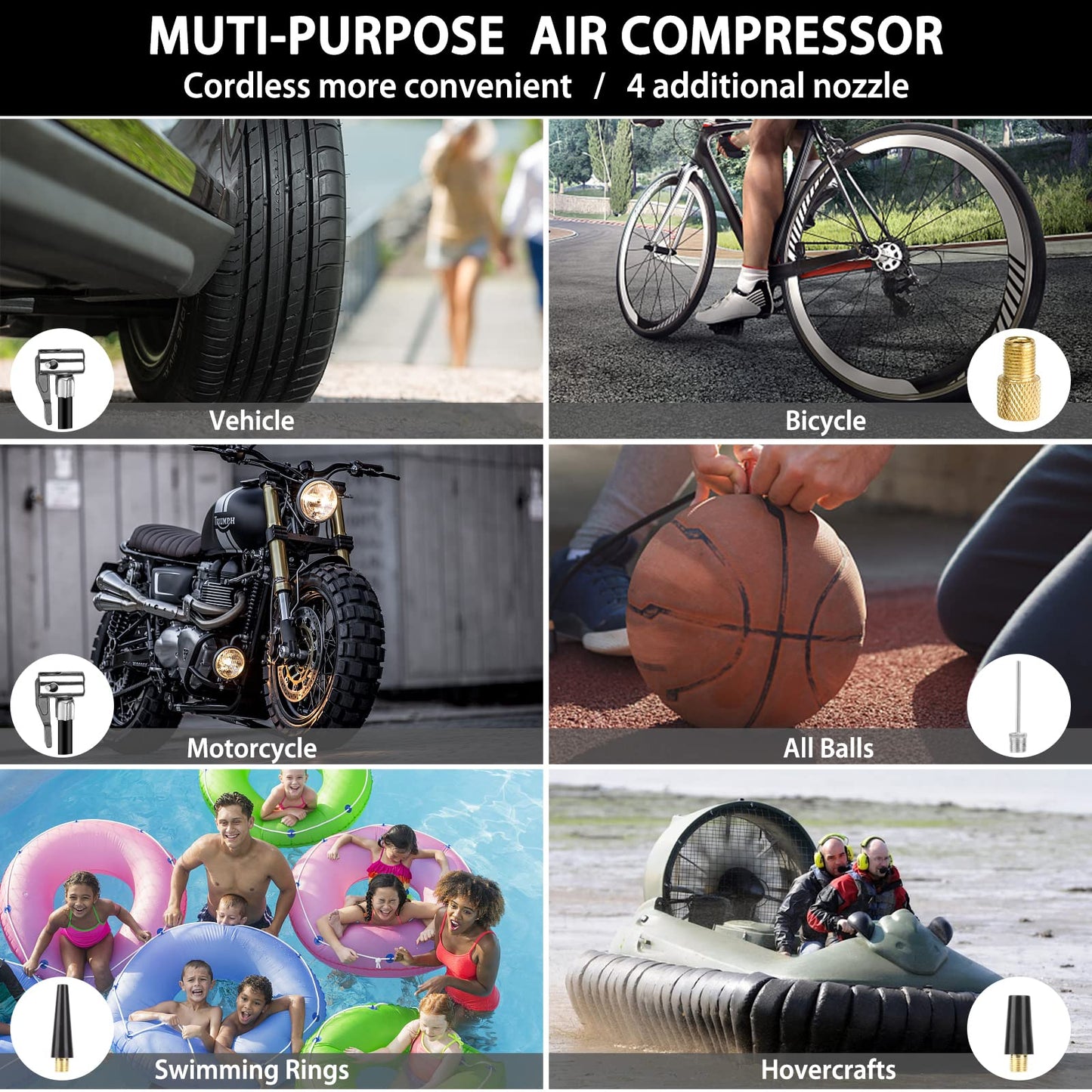 ZunDian 6-in-1 1800 Amp Jump Starter with Air Compressor 260PSI Tire Inflator, 12V Car Battery Jumper Starter Booster Pack for Truck Automotive Battery, Portable Power Station 400W AC Power Inverter