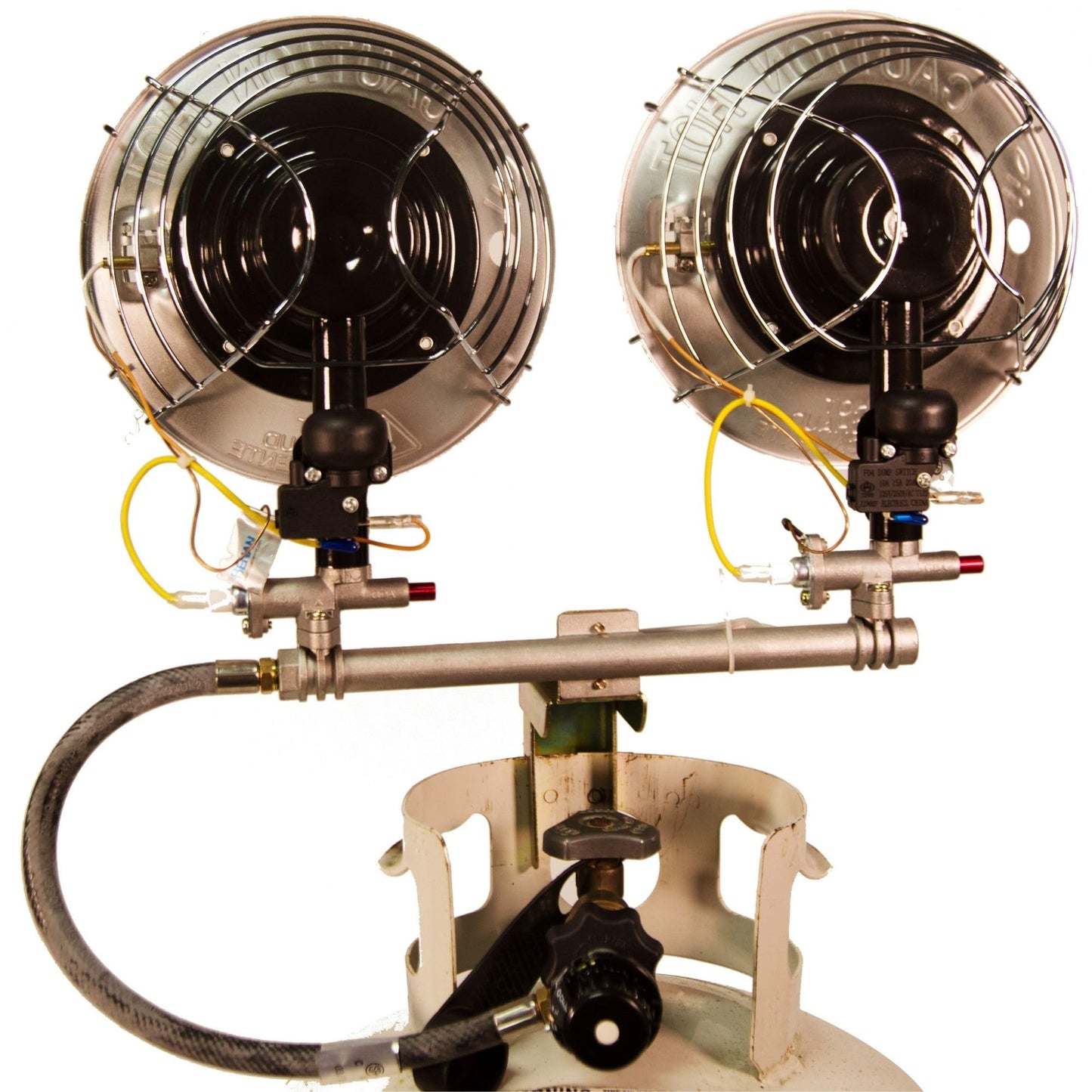 Comfort Gear Double Tank Top Portable Propane Radiant Heater, 30,000 BTUs, Instant Infrared Heat, for Jobsite/Garage/Workspace, Up to 48 Hrs on 20 lb Tank, Outdoor Use Only