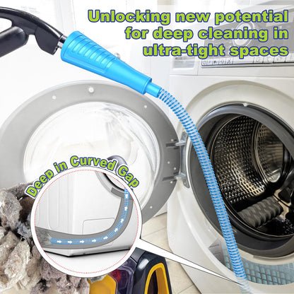 Sealegend Dryer Vent Cleaner Kit Dryer Lint Vac Attachment with Brush, Lint Remover, Dryer Vent Vacuum Hose Cleaning Tools, Blue