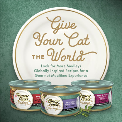 Purina Fancy Feast Medleys 12 Ct. Tuscany Wet Cat Food Variety Pack - (12) 3 oz. Cans - (2 Packs of 12) 3 oz. Cans